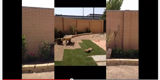 Proceso de construcción de un jardín